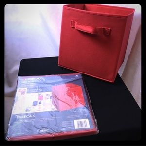NWOT ClosetMaid Red Fabric Drawer** - 4 available